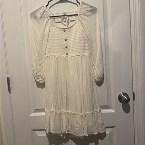 NWOT 3/4 Sleeve White Dress
